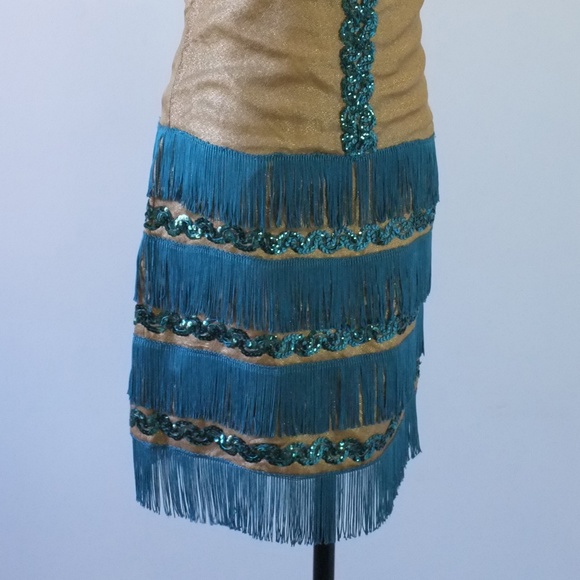 vintage flapper dress | 60s fringed flapper dress - Picture 7 of 16